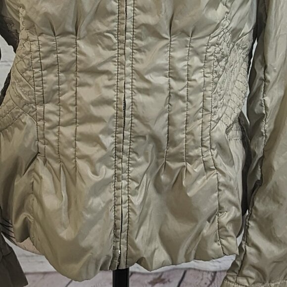 ELIE TAHARI tan lightweight windbreaker jacket 10 - Picture 4 of 10